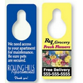 Door Knob Hanger, 4CP-White Tag Stock (3 1/8" x 8 1/8")